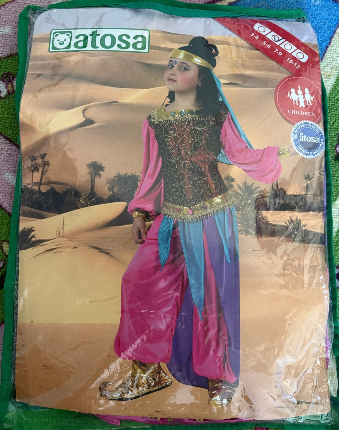 Arabische Prinses Kostuum - Maat 5-6 jaar, Ophalen, Zo goed als nieuw, 110 t/m 116, Meisje