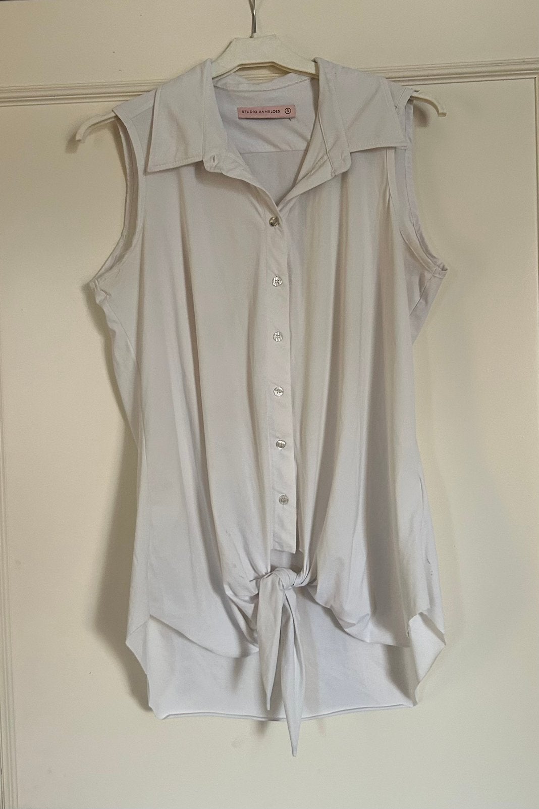Witte Studio Anneloes mouwloze top, blouse in maat S, Ophalen, Zo goed als nieuw, Maat 36 (S), Wit