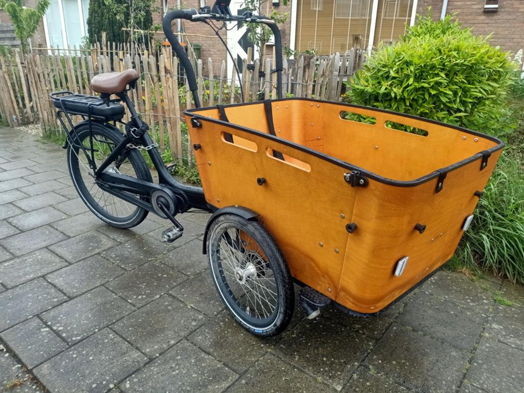 Bakfiets Vogue - voor handige klusser, Fietsen en Brommers, Fietsen | Bakfietsen, Gebruikt, Goederen, Elektrisch, Schijfrem