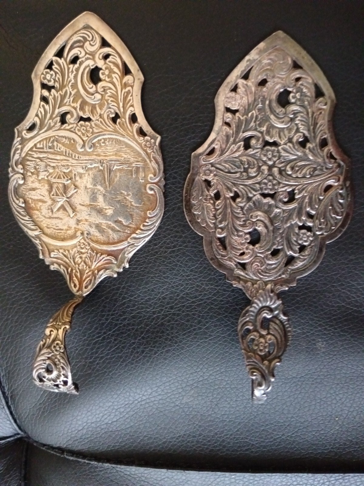 Taartschep pen 635 en 637, Antiek en Kunst, Antiek | Goud en Zilver, Ophalen of Verzenden