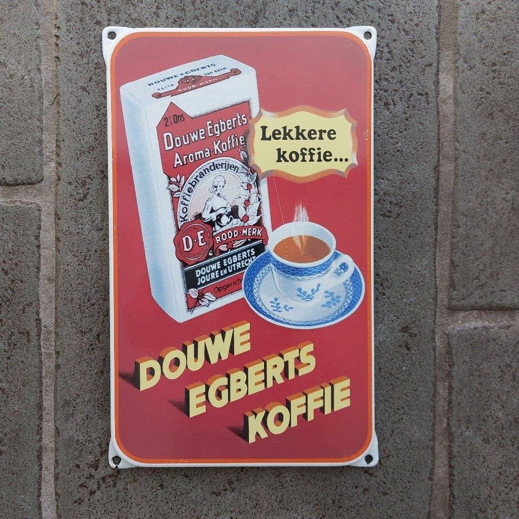 Emaille Reclamebord - Douwe Egberts Koffie, Verzamelen, Merken en Reclamevoorwerpen, Ophalen of Verzenden, Gebruikt, Reclamebord