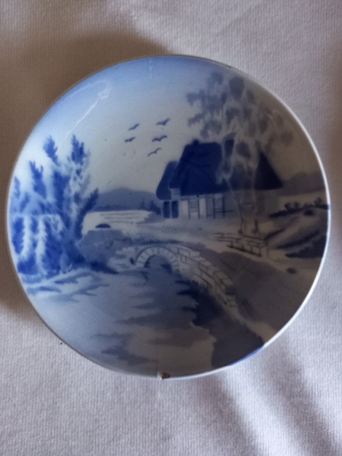 Wandbordje chodziez Polen stanislaw manczak boerderij rivier, Antiek en Kunst, Antiek | Wandborden en Tegels, Ophalen of Verzenden