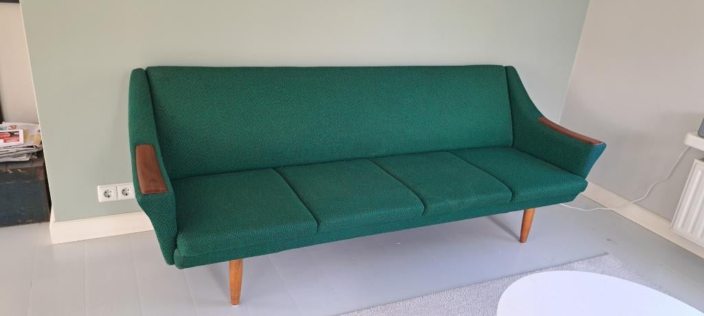 midcentury bank, Ophalen, Gebruikt, 75 tot 100 cm, Stof