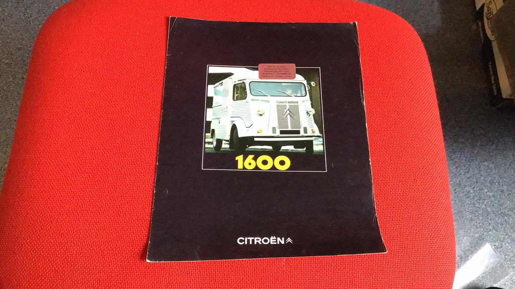 CITROEN HY 1600 NEDERLANDSE FOLDER CATALOGUS NU FOOD TRUCK, Ophalen of Verzenden, Zo goed als nieuw, Auto, Overige merken