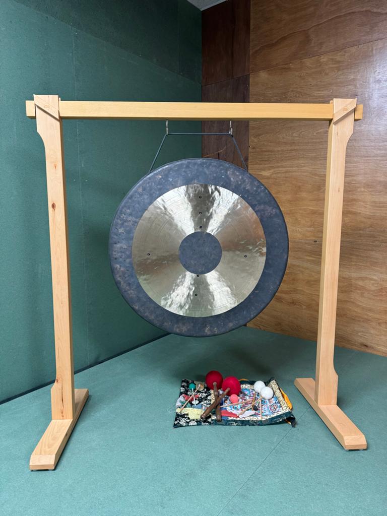 Gong met standaard en accessoires - Perfect voor meditatie, Ophalen of Verzenden, Zo goed als nieuw