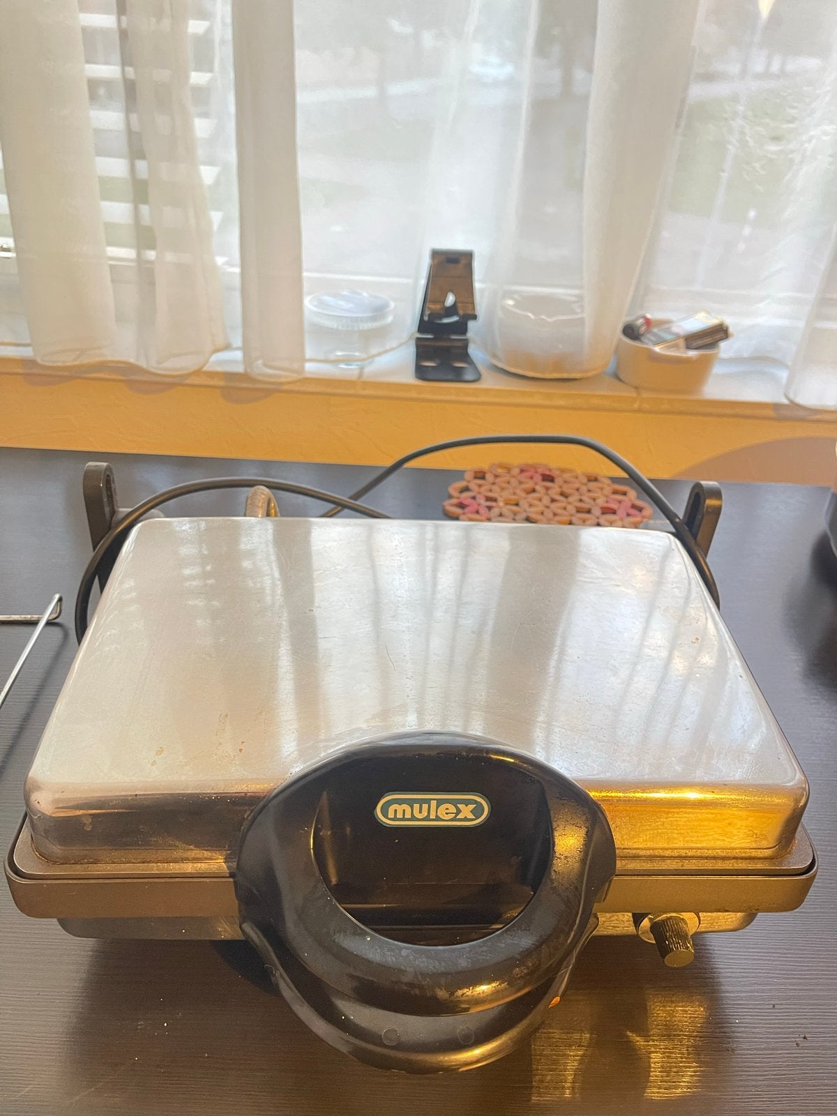 Mulex Tafelgrill - Contactgrill Gebruikt maar werkt perfect, Witgoed en Apparatuur, Grillplaten, Ophalen of Verzenden, Gebruikt