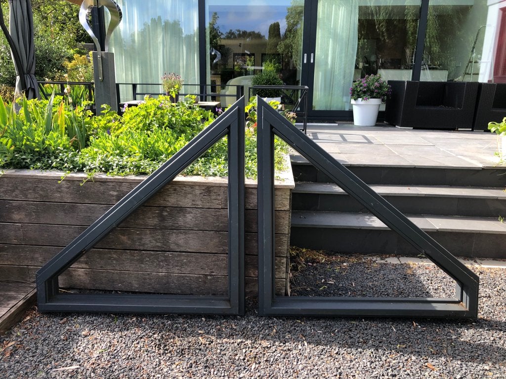 twee meranti kozijnen inclusief HR ++ glas op maat, Raamkozijn, Nieuw, Inclusief glas, 75 tot 150 cm