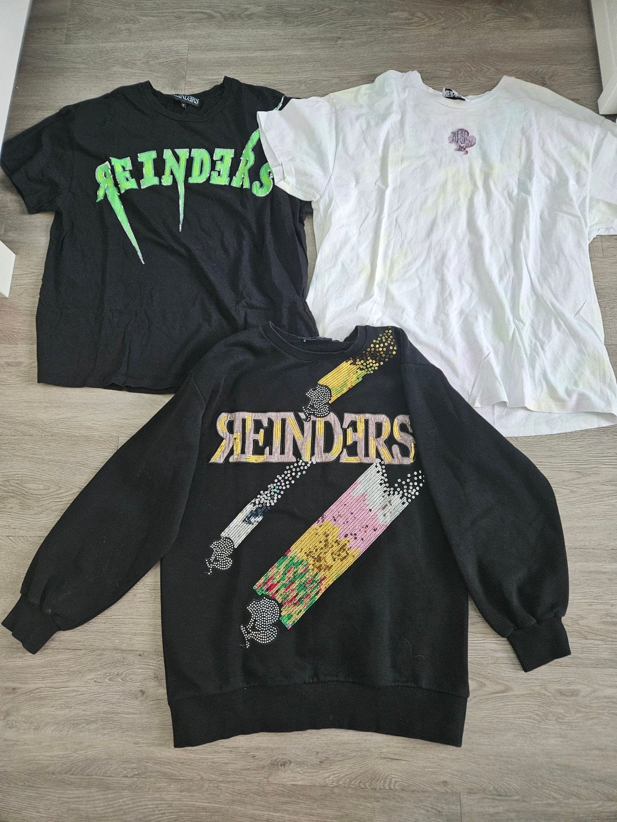 Reinders pakket met glitter trui en shirtjes, Ophalen of Verzenden, Zo goed als nieuw
