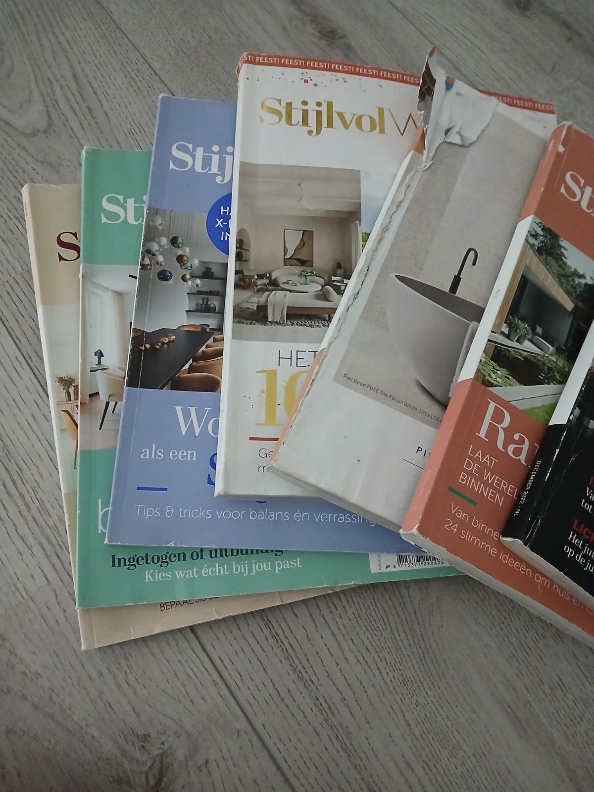 Stijlvol wonen tijdschrift 7 stuks, Ophalen of Verzenden, Gelezen, Overige typen