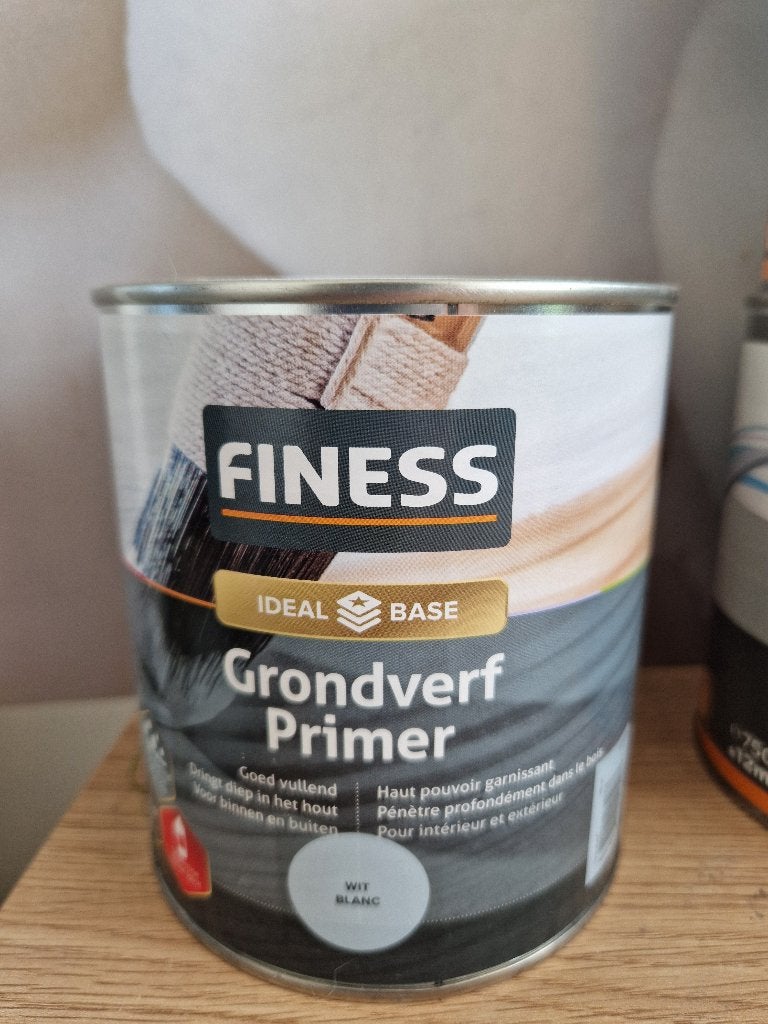 diverse nieuwe grondverf histor en finess 750ml, Ophalen of Verzenden, Nieuw, Wit, Lak