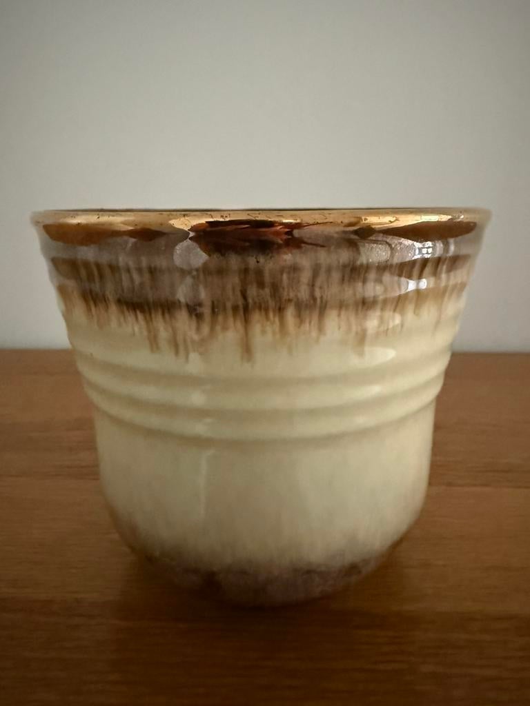 Bloempot Carstens, 13 cm hoog, prima staat, Rond, Binnen, Ophalen of Verzenden, Zo goed als nieuw