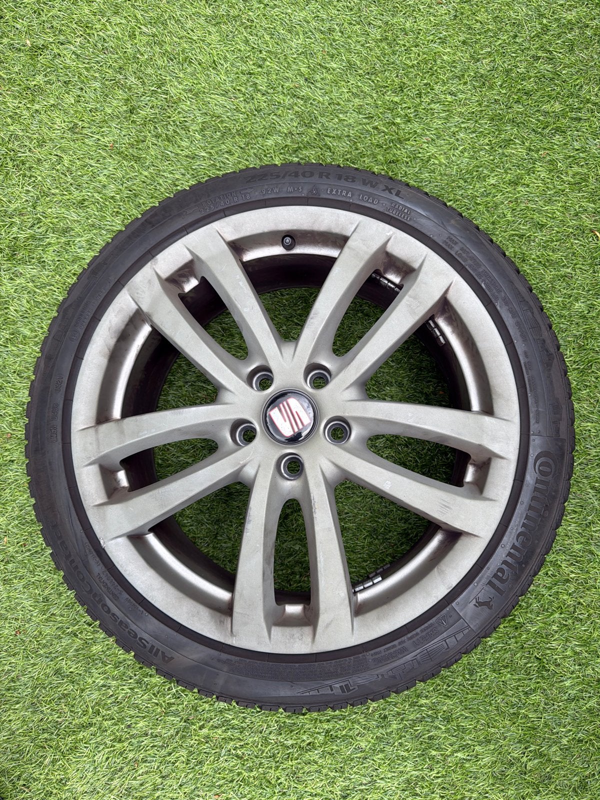 4 originele Seat Leon Cupra 18 inch velgen 225/40/18, Auto-onderdelen, Banden en Velgen, Ophalen, 18 inch, Gebruikt, Banden en Velgen