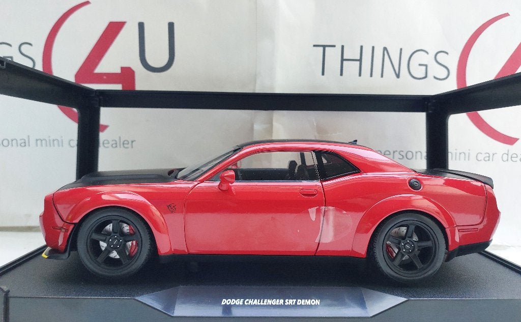 Solido 1:18 Dodge Challenger Demon Tor Red nieuw in doos, Ophalen of Verzenden, Nieuw, Auto, Solido