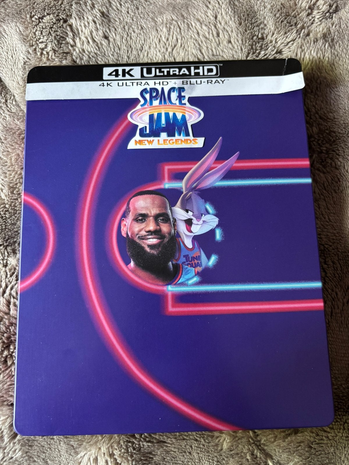 Space Jam: A New Legacy Steelbook 4K Ultra HD Blu-Ray, Cd's en Dvd's, Blu-ray, Ophalen of Verzenden, Zo goed als nieuw