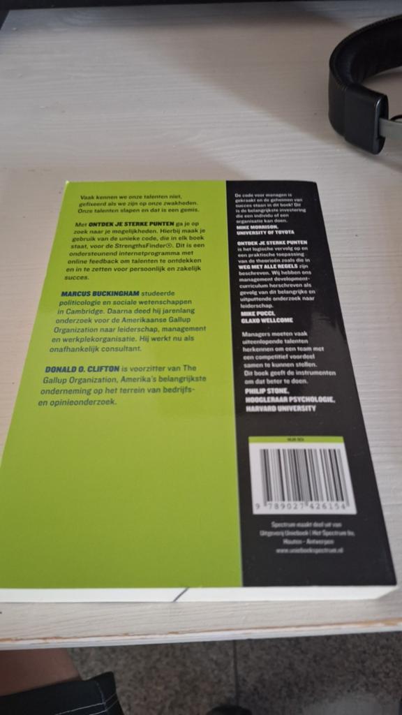 Ontdek Je Sterke Punten -& Donald O. Clif, Boeken, Ophalen of Verzenden, Zo goed als nieuw, Marcus Buckingham & Donald O. Clifton