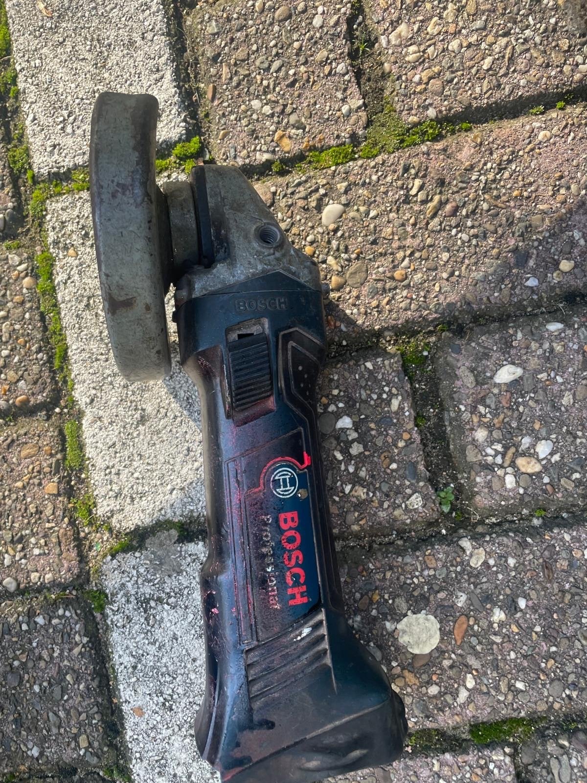 Bosch Professional GWS 18V-LI Accu Haakse Slijper, Ophalen of Verzenden, Gebruikt, Minder dan 700 watt, Haakse handslijpmachine