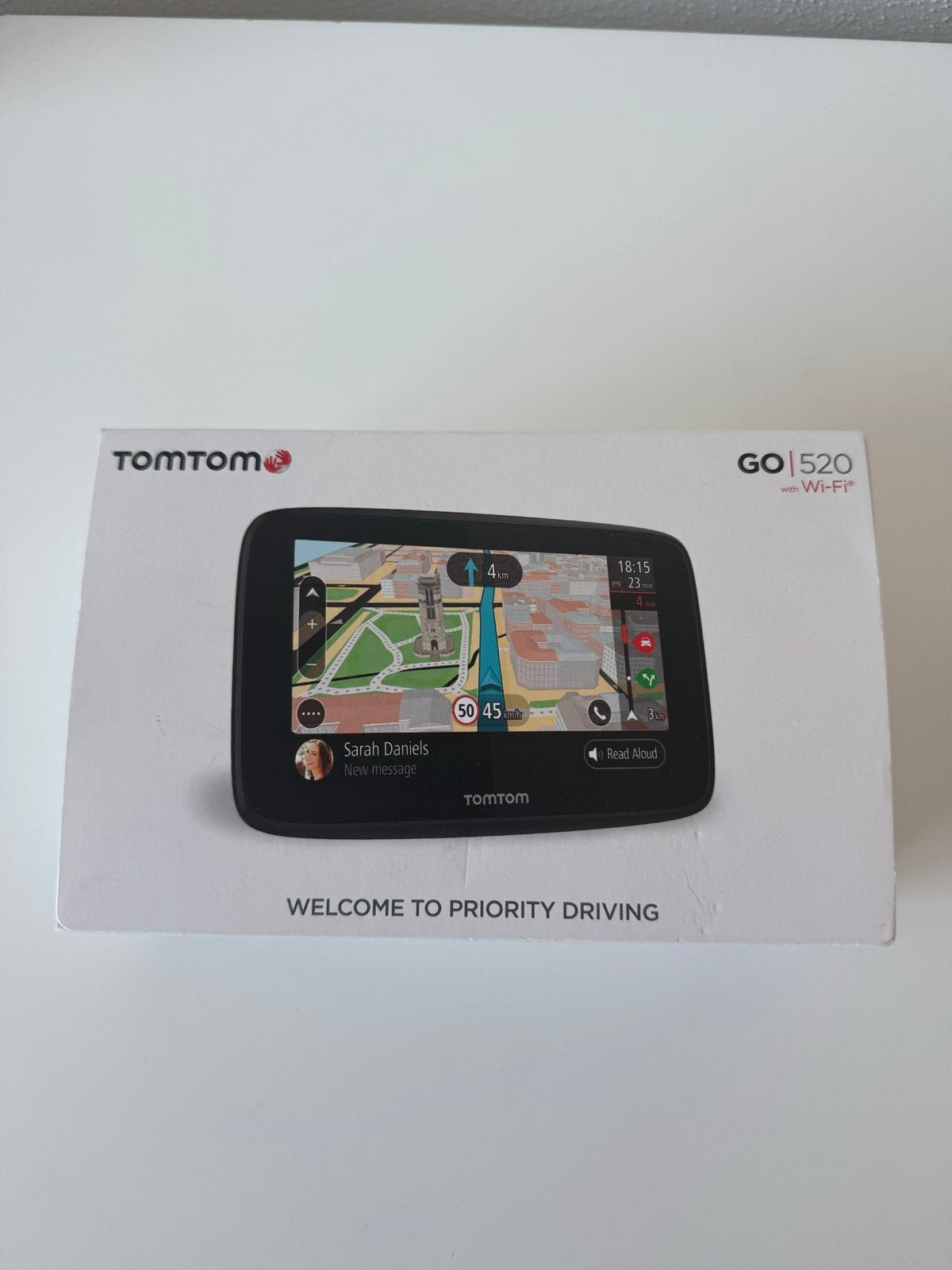 TomTom GO 520 met Wi-Fi - Navigatiesysteem, Auto diversen, Ophalen of Verzenden, Zo goed als nieuw