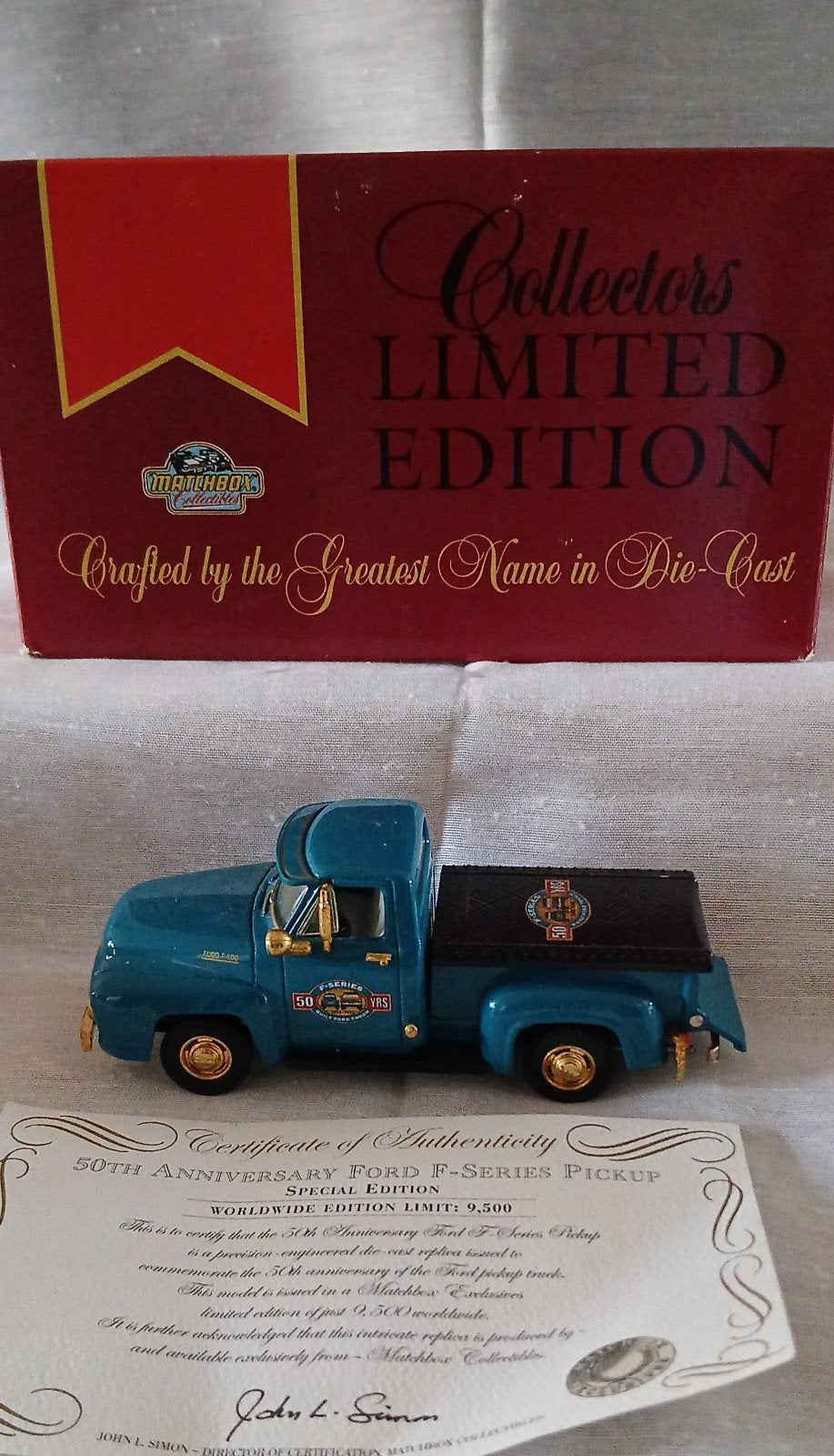 Matchbox Collectors Limited Edition 1953 Ford F-100 Pickup, Ophalen of Verzenden, Zo goed als nieuw, Overige typen, Matchbox