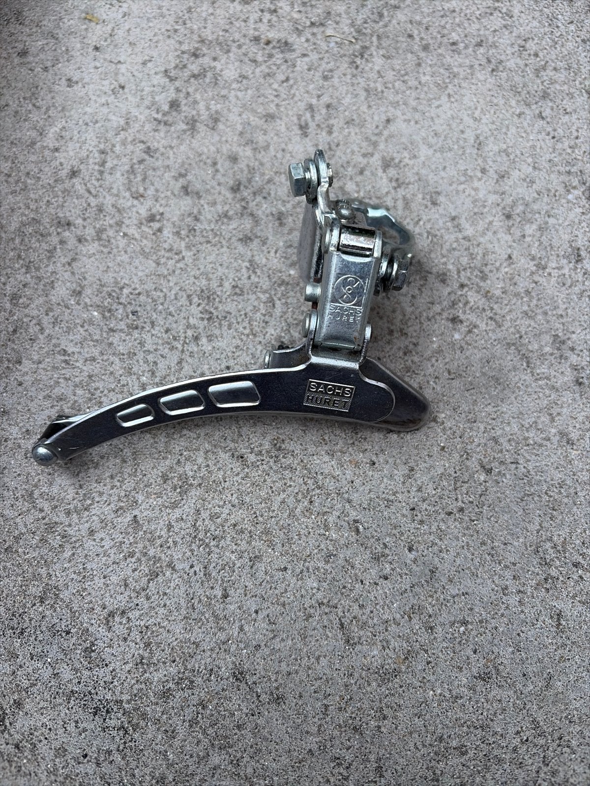 Sachs Huret Voorderailleur - Vintage Fiets, Gebruikt, Staal, Ophalen of Verzenden, Derailleur of Ketting