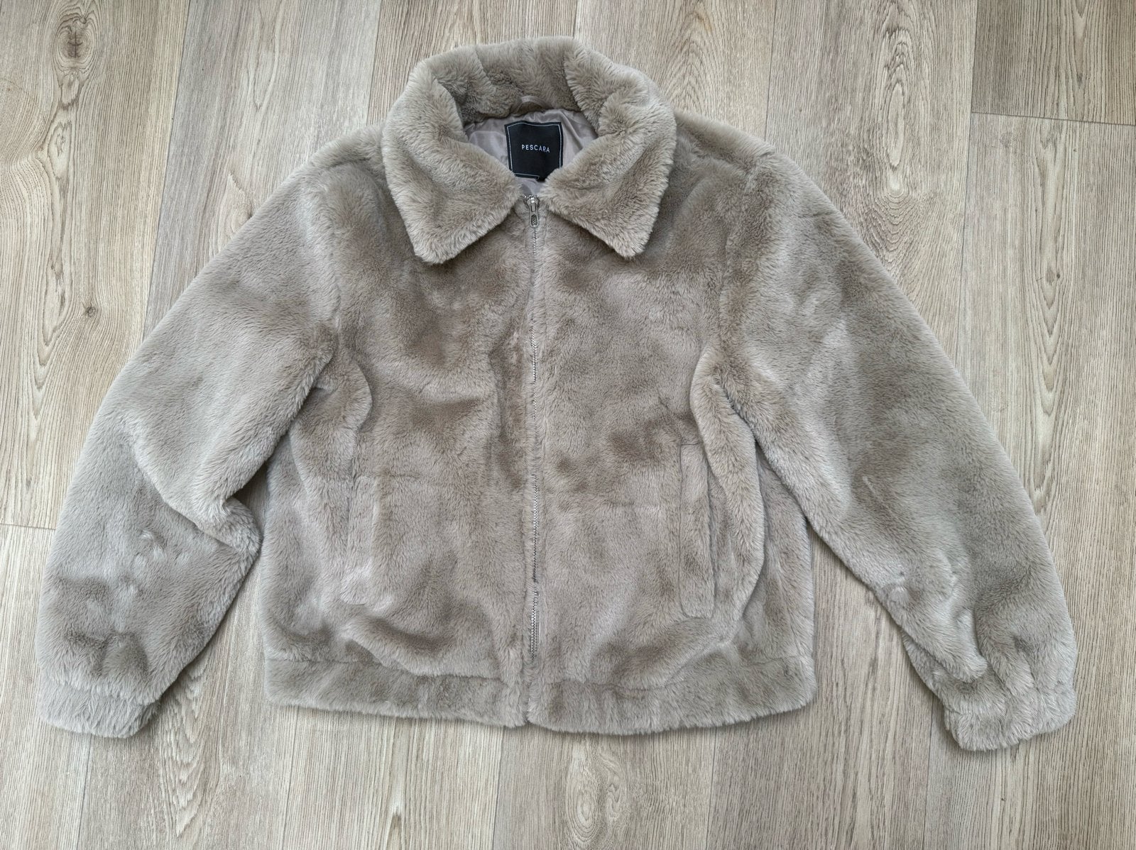 Mooie bontjas dames maat S gevoerd als nieuw, Ophalen of Verzenden, Zo goed als nieuw, Maat 36 (S), Beige
