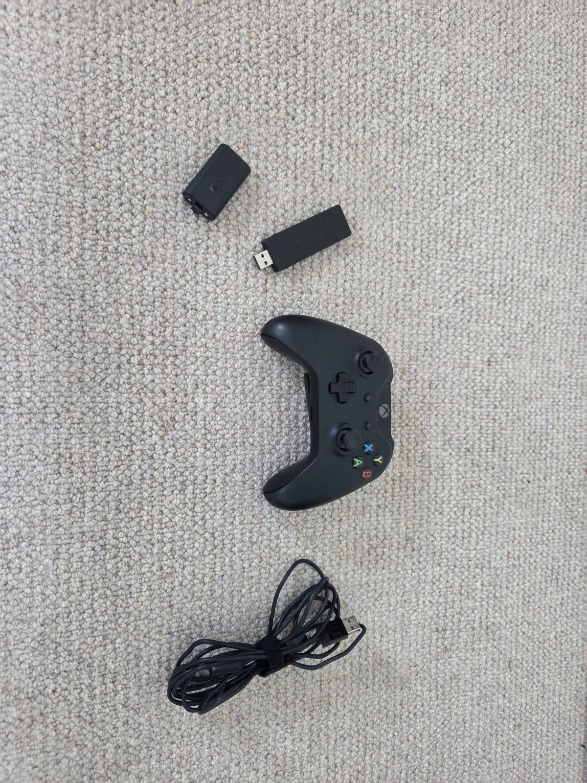Xbox One Controller Set met Batterij en Wireless Adapter, Gebruikt, Ophalen of Verzenden, Xbox One, Controller