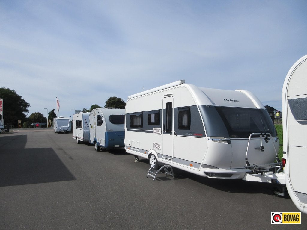 Hobby De Luxe Edition 460 LU Eamp;P/airco/mover/luifel, Caravans en Kamperen, Schokbreker, Rondzit, Hobby, 4 tot 5 meter