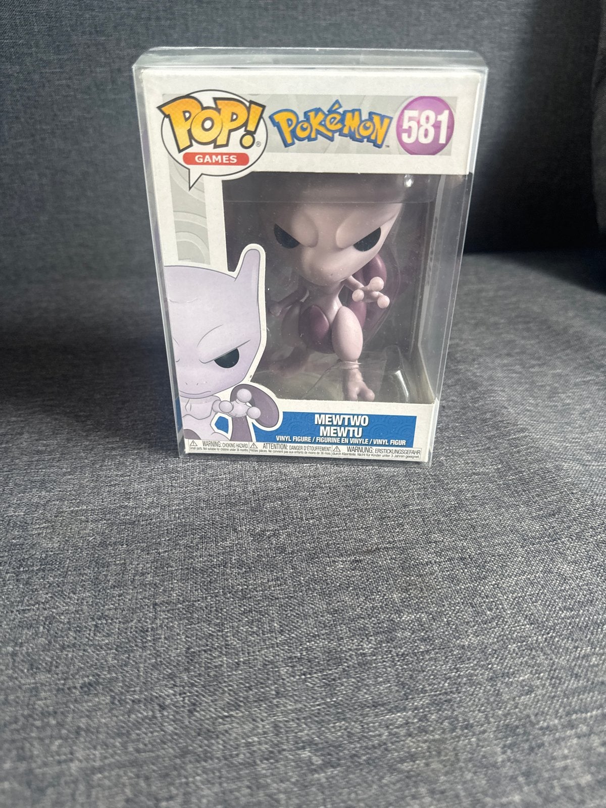 Funko Pop! Pokémon Mewtwo 581 met beschermhoes, Ophalen, Zo goed als nieuw