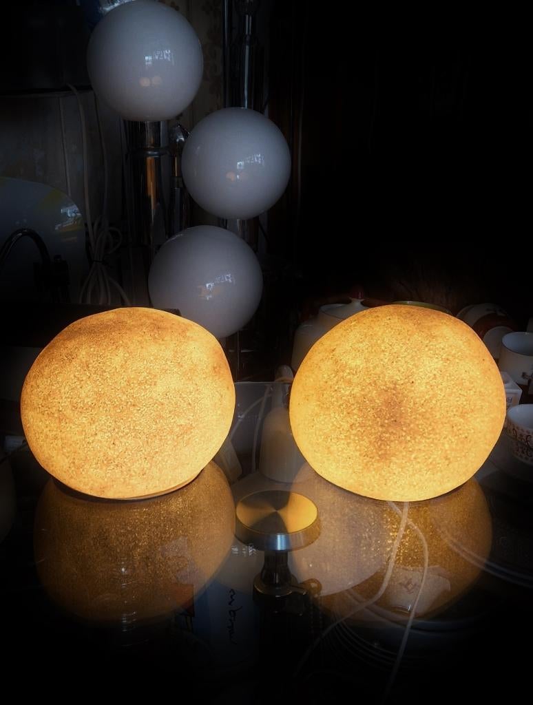 2 Zeldzame MOONROCK aka DORA lamps by  André Cazenave, Overige materialen, Gebruikt, Mid-century modern -  seventies - Space age