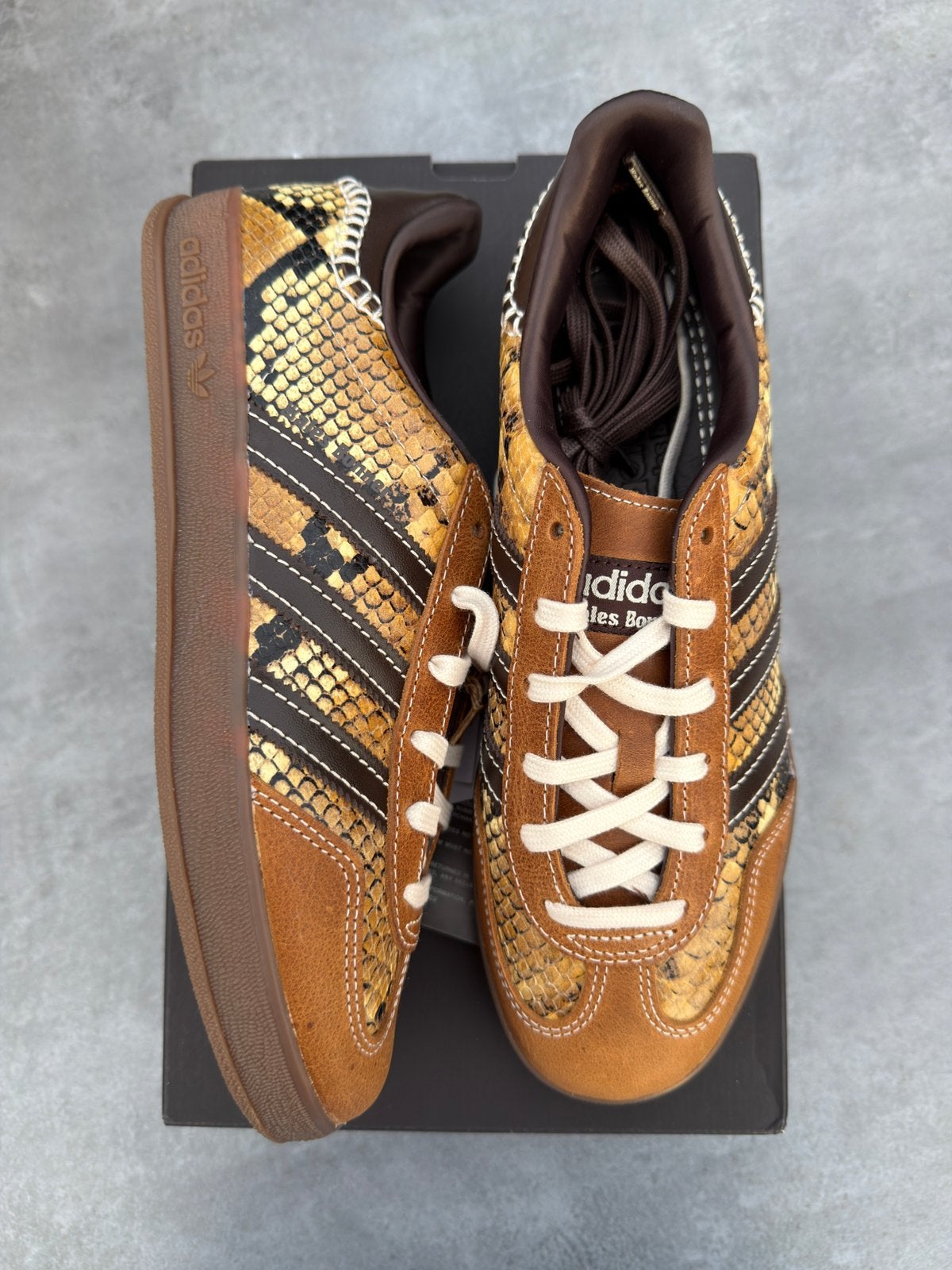 Adidas Gazelle Indoor Wales Bonner Snakeskin - Maat 40, --, Bruin, Nieuw, Ophalen of Verzenden