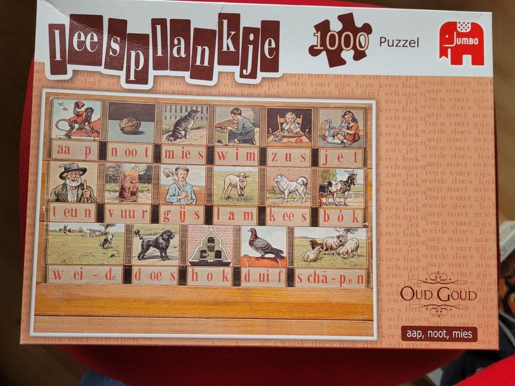 Puzzel  leesplankje 1000 stukjes, Ophalen of Verzenden, Minder dan 500 stukjes, Zo goed als nieuw