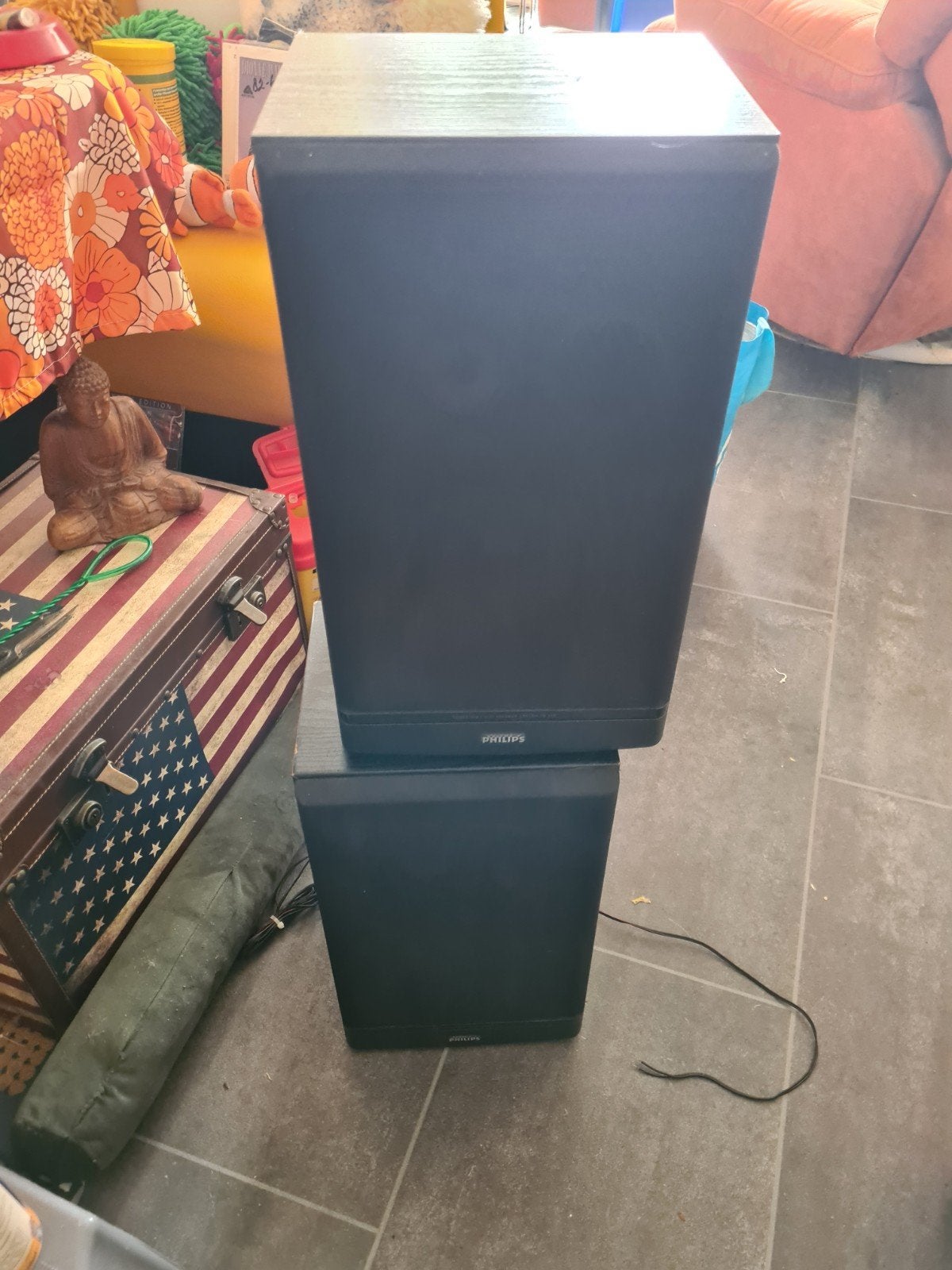 Philips 3-weg speakerset - Kwaliteit boxen, Stereo speakers, Philips, Gebruikt, Ophalen of Verzenden