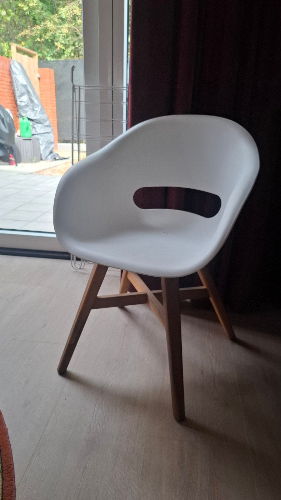 AVH-Collectie Karlstad dining tuinstoel kunststof wit, Gebruikt, Wit, Eén, Ophalen