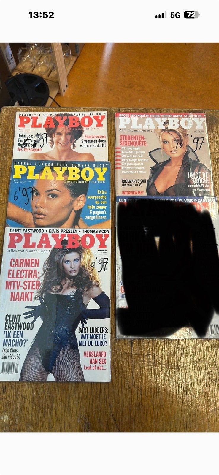 Playboy uit 1997 (€10,-per stuk), Ophalen of Verzenden, Zo goed als nieuw