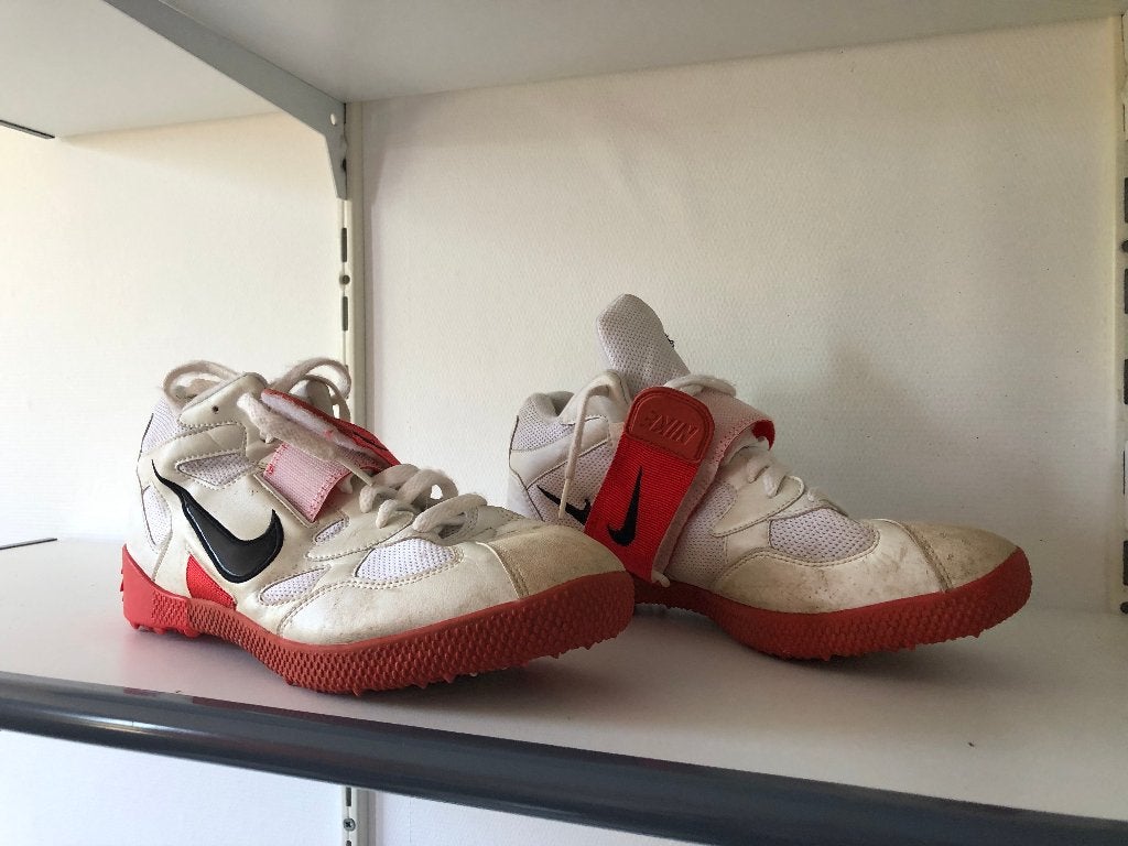 Nike speerwerpspikes - ZGAN - Maat 44, Ophalen, Nike, Zo goed als nieuw, Overige sporten