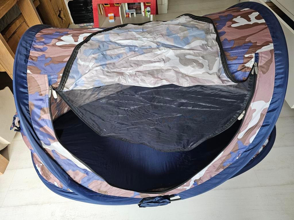 Deryan pop-up tent met matrasje - Camouflage, Ophalen of Verzenden, Gebruikt