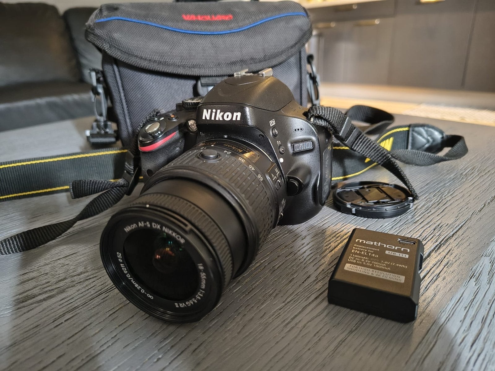 Nikon D5100 spiegelreflexcamera met 18-55mm lens, Ingebouwde flitser, Gebruikt, Spiegelreflex, Ophalen of Verzenden