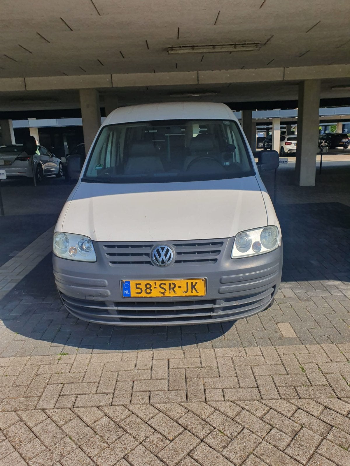 Volkswagen Caddy 1.4 55KW Combi 2006 Wit, Auto's, Voorwielaandrijving, 74 pk, 4 cilinders, 700 kg