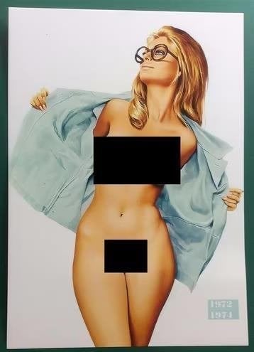 ASLAN Sexy Naakt Pin up Litho Poster #2, Verzenden, Nieuw