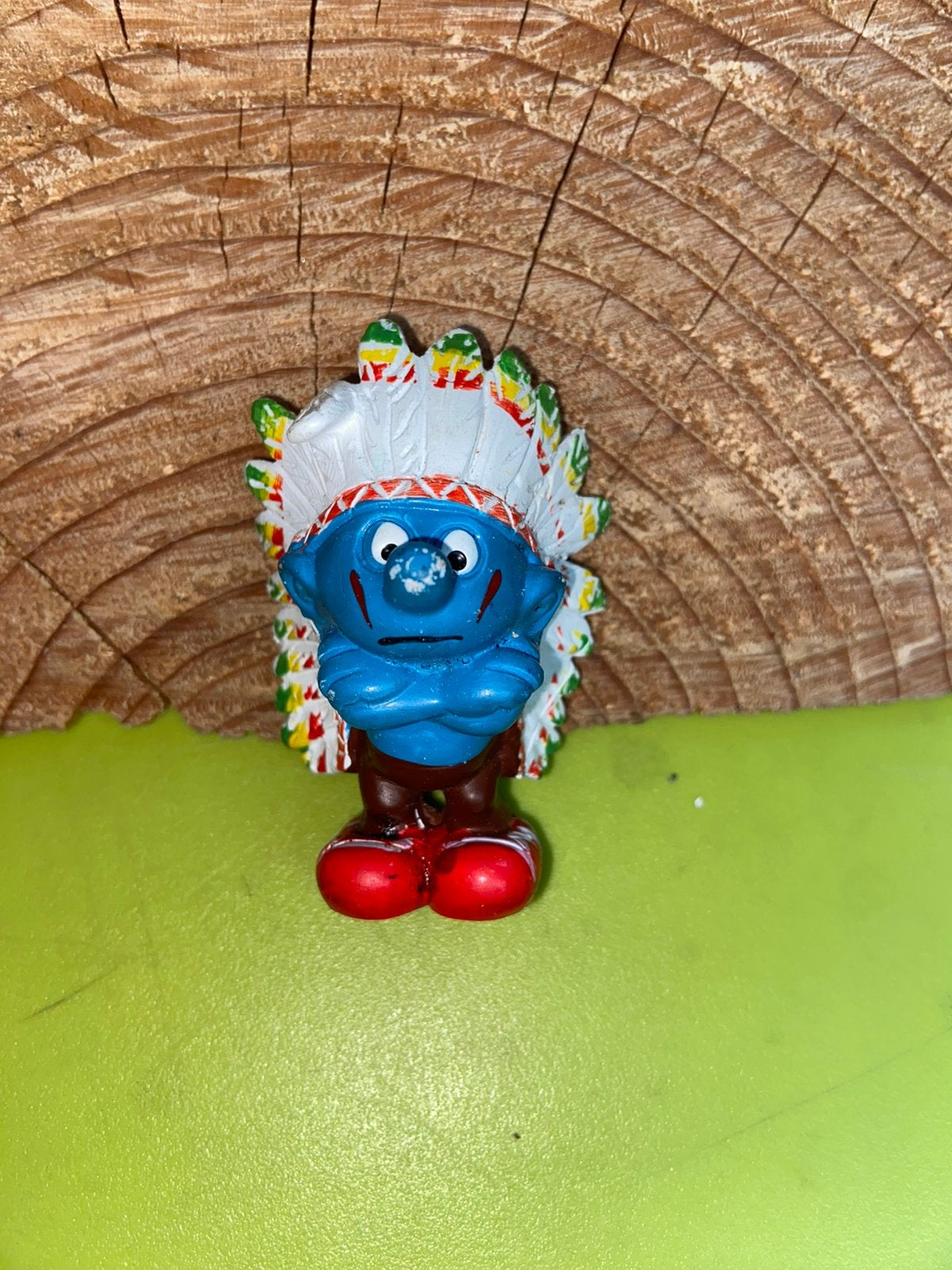 Smurfen indiaan smurf, Ophalen of Verzenden, Gebruikt, Verschillende Smurfen