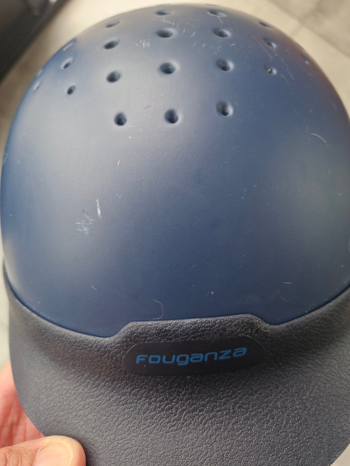 paardrij cap, Dieren en Toebehoren, Blauw, Gebruikt, Kinderen, Ophalen of Verzenden