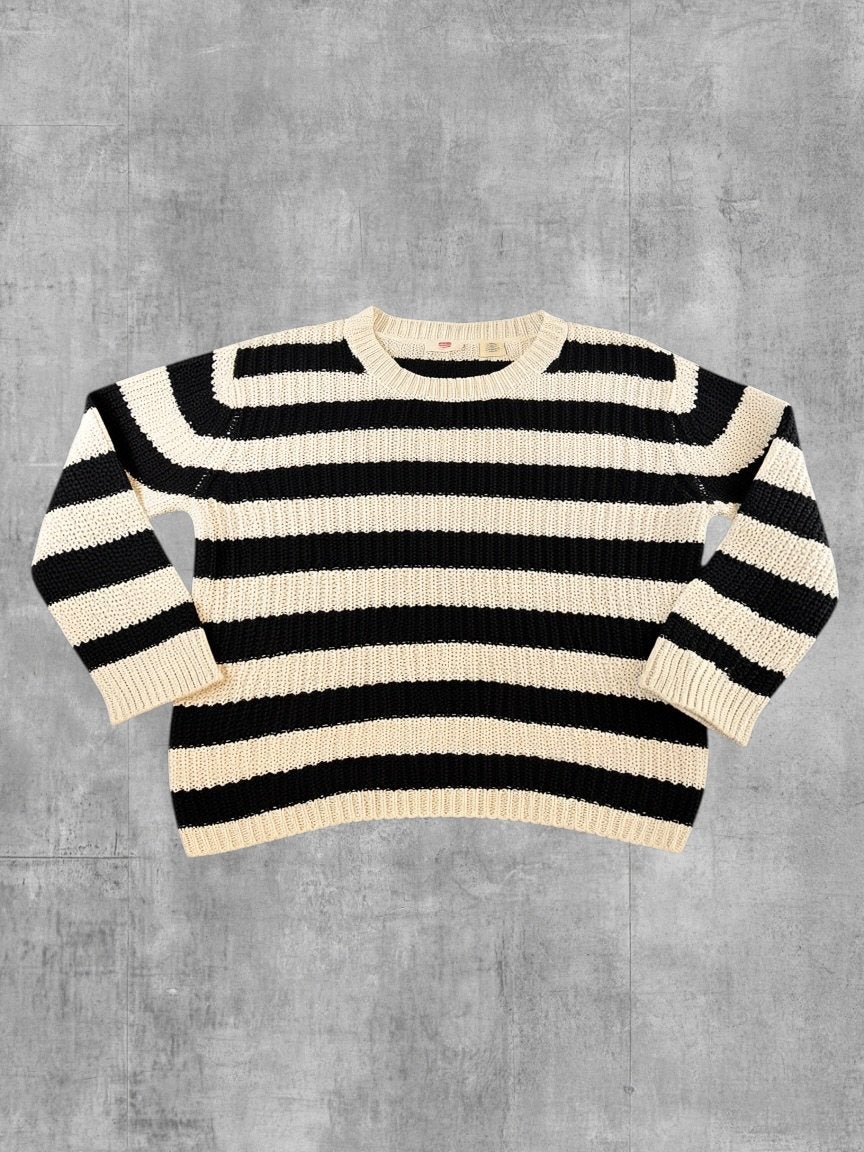Levi's trui wit gestreept dames maat M sweater pullover, Maat 38/40 (M), Airport Plaza - Rio Building, Leonardo Da Vincilaan 19, 1831 Diegem, België