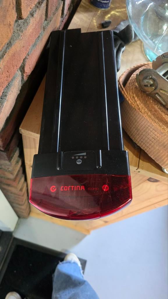 Cortina Ecomo 400 accu defect met beschadigd kapje, Ophalen of Verzenden, Gebruikt