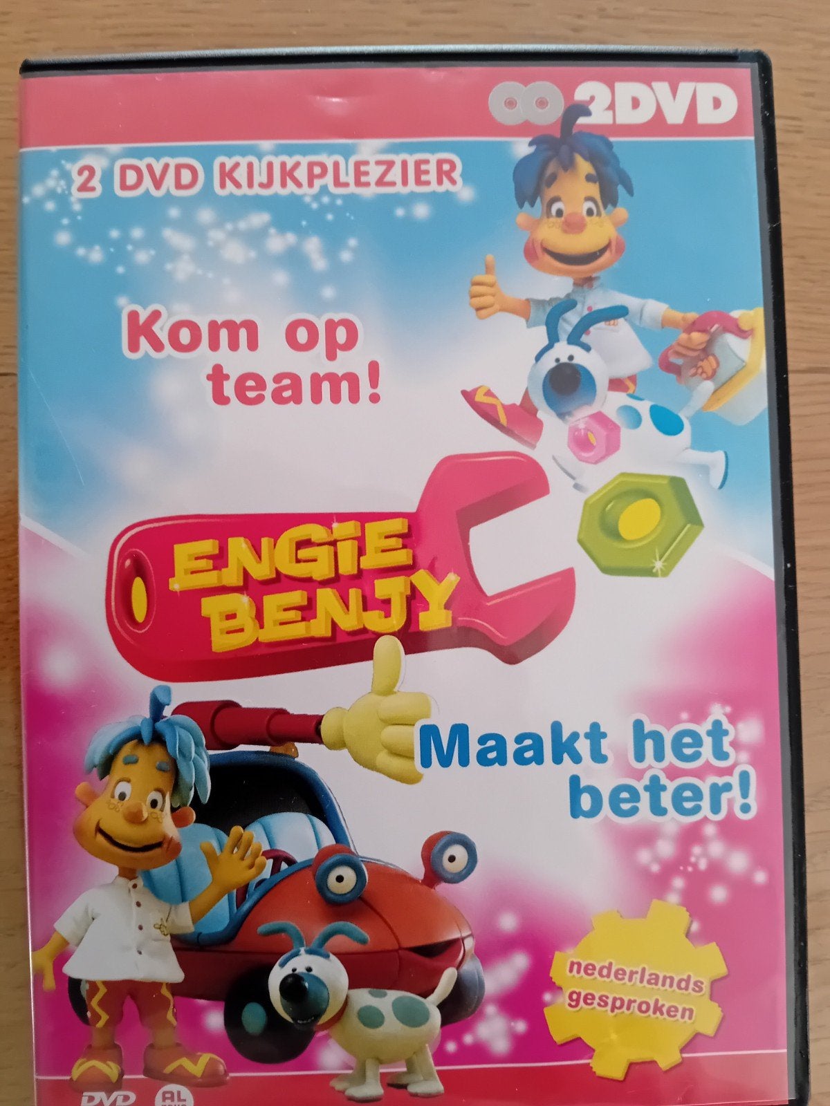 Engie Benjy - Maakt het beter! & Kom op team! (2 DVD), Cd's en Dvd's, Dvd's | Kinderen en Jeugd, Gebruikt, Alle leeftijden, Overige genres