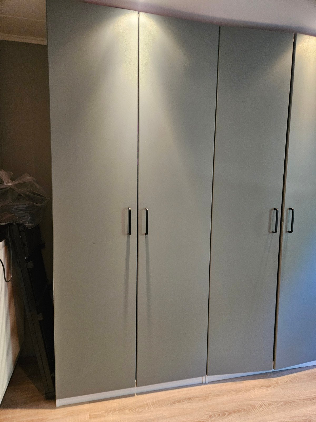 IKEA REINSVOLL deuren, grijsgroen, PAX, Ophalen, 200 cm of meer, 150 tot 200 cm, Zo goed als nieuw