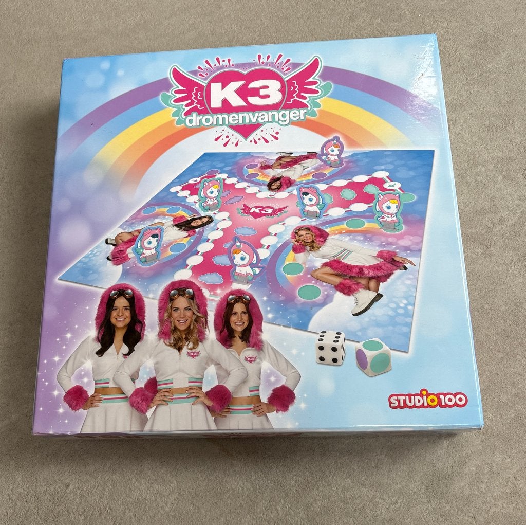 K3 Dromenvanger Bordspel - Studio 100, Drie of vier spelers, Ophalen of Verzenden, Zo goed als nieuw