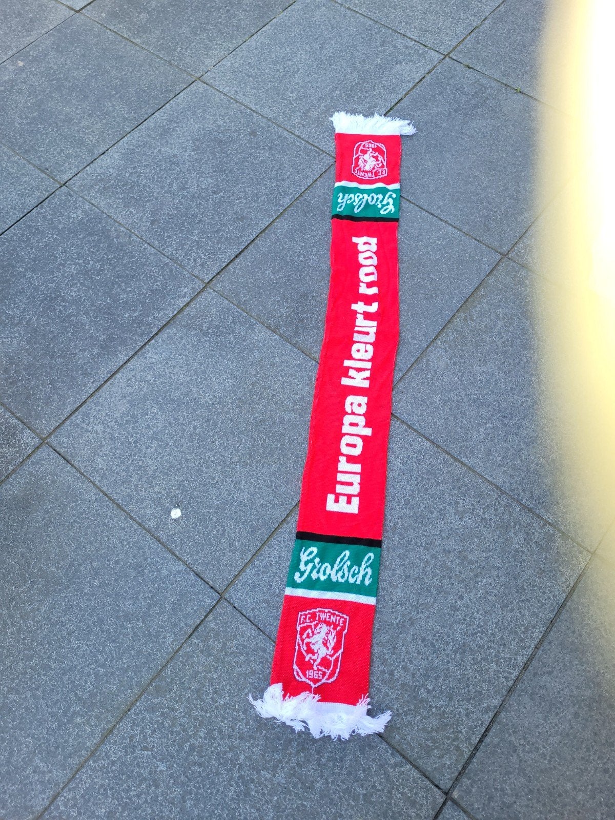 Sjaal fc Twente grolsch, Verzamelen, Sportartikelen en Voetbal, Ophalen of Verzenden, Zo goed als nieuw, F.C. Twente, Vaantje of Sjaal