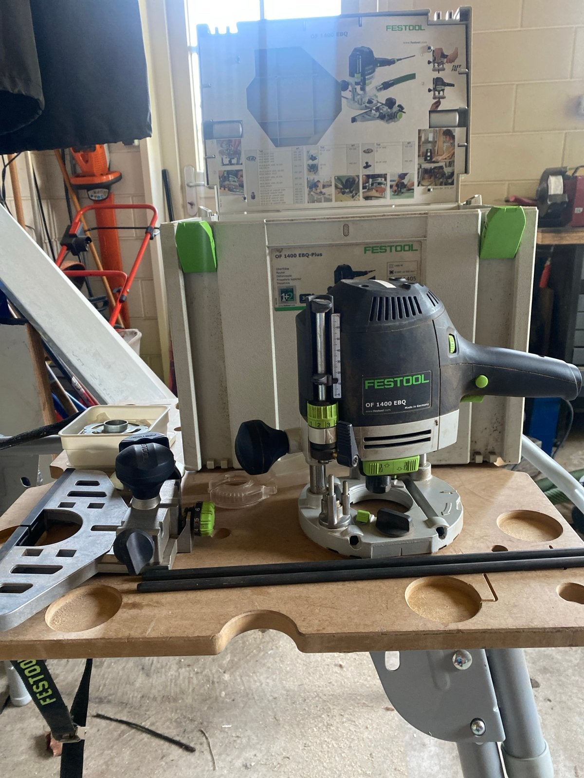 Festool OF 1400 EBQ-Plus Bovenfrees - Zo goed als nieuw, Ophalen, Zo goed als nieuw, Elektrisch, Bovenfrees