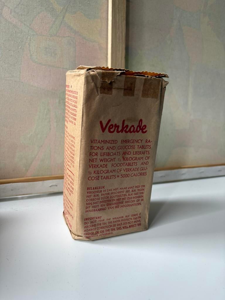 Vintage Holland Verkade Survival ration - 1969/1970, Ophalen of Verzenden, Zo goed als nieuw, Overige gebieden