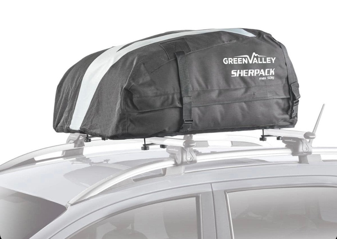 Green Valley Sherpack opvouwbare dakkoffer 270 liter, Ophalen, Gebruikt