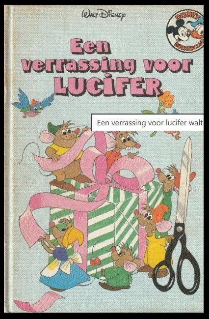 Walt Disney Een verrassing voor Lucifer 1981 Boek nr 6c jdu, Verzamelen, Ophalen of Verzenden, Overige figuren, Zo goed als nieuw